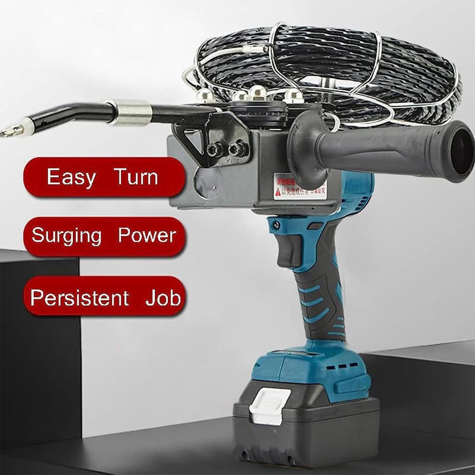 Tirador de Cables,Guía pasacables Profesional, Máquina encordadora baterías Litio, Tirador de Cable magnético, Ayuda para enhebrado Cables, Herramienta Hacer Hilos PVC,2*battery