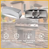 Vista 2 de Pomo de válvula de rango para estufa de gas de cocina, perilla de control de panel de placa de horno, compatible con interfaz de aire en forma de D