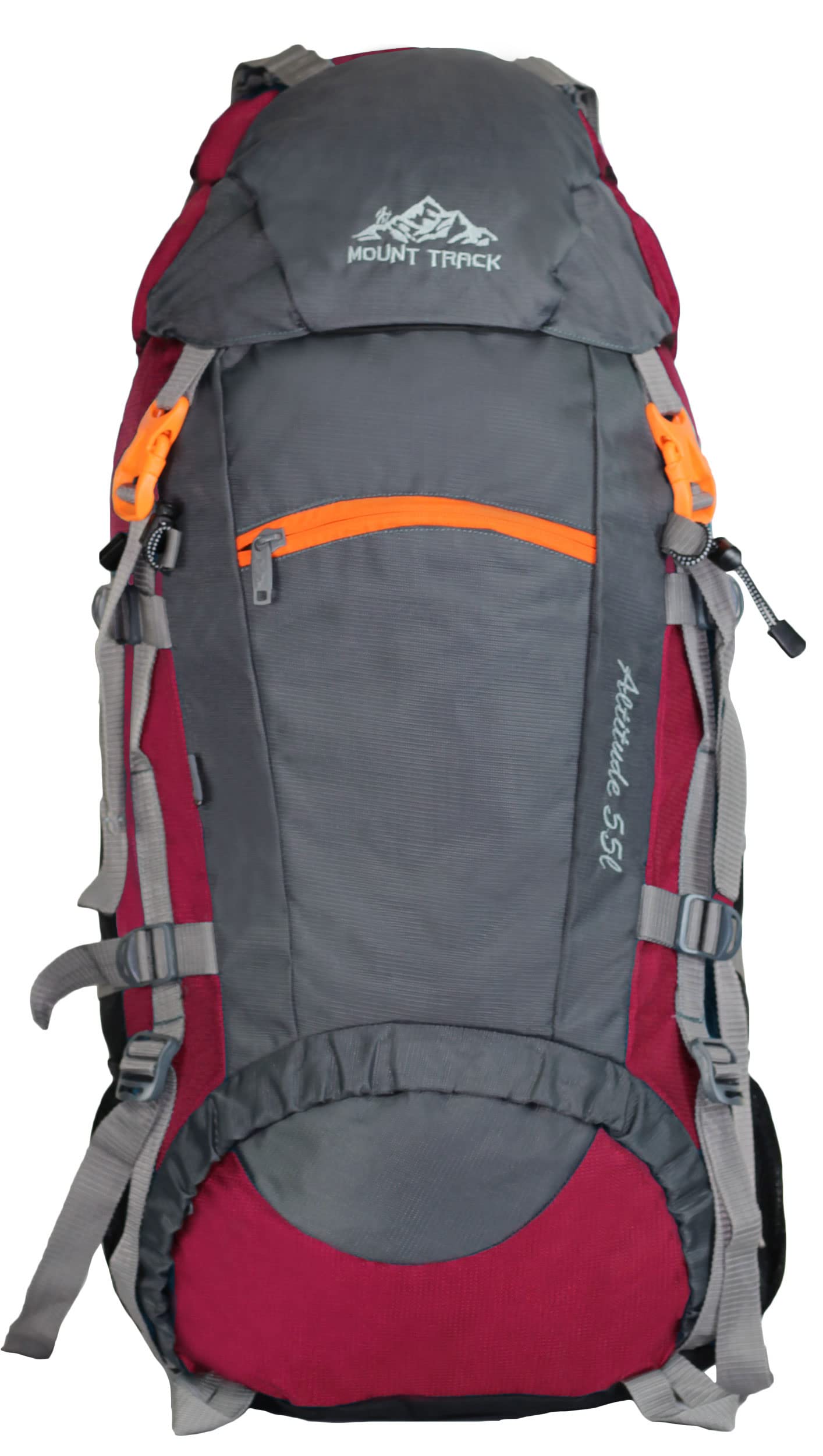 altitude rucksack, hiking backpack 50 litres with rain cover & laptop sleeve
