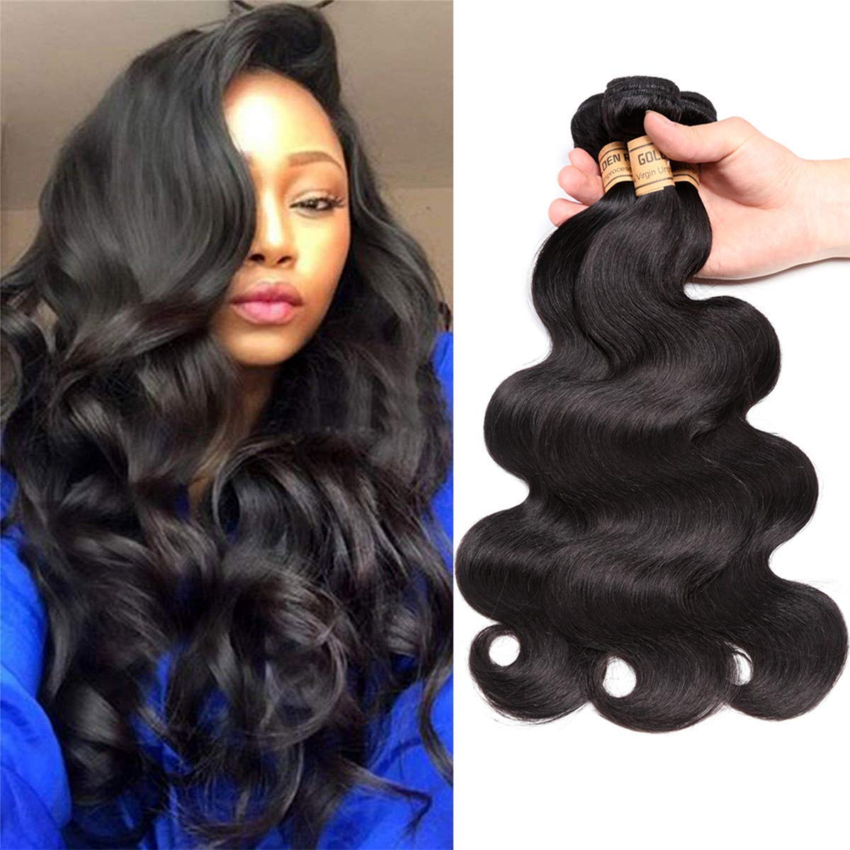 Malaysian Human Hair Body Wave Bundles 100 Unprocessed Real Human Hair 3 Bundles Virgin Human Hair Weave Natural Color 14 16 18 Inch Buy Online In Bahamas At Bahamas Desertcart Com Productid 114770328