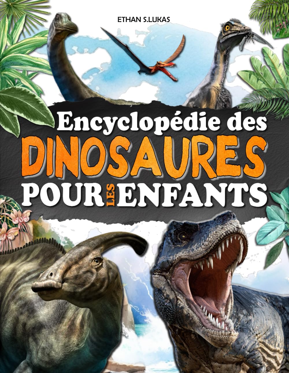 Encyclopédie des dinosaures pour les enfants: Un livre entièrement illustré pour découvrir les animaux du Trias, du Jurassique et du Crétacé.