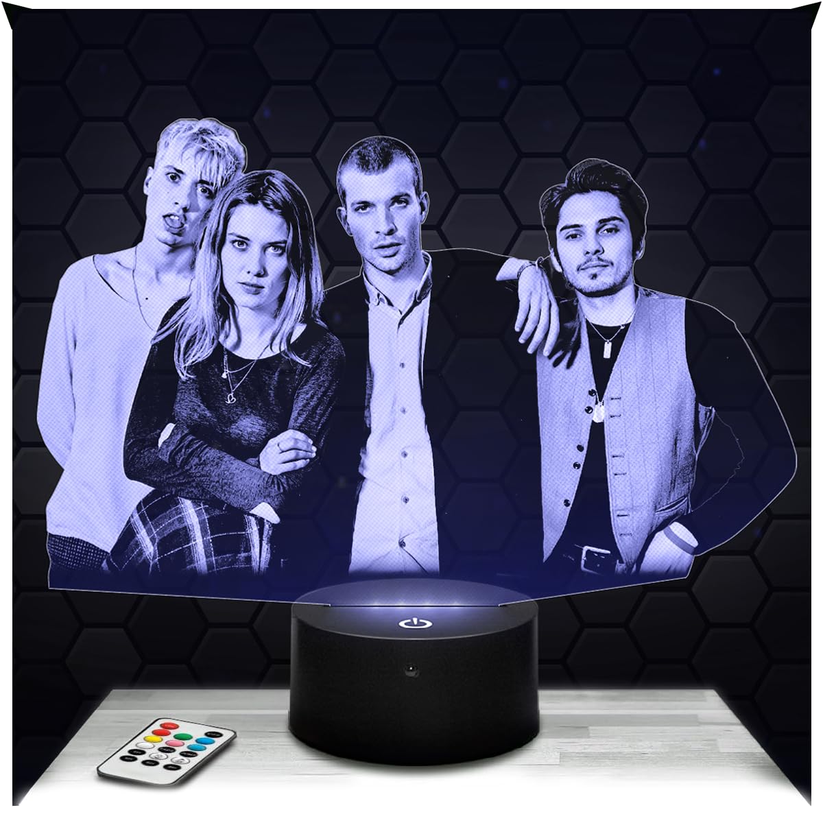 Lampephoto.fr - 3D Lamp Wolf Alice British Alternative Rock Music Group Touch Led Night Light, 3D Hologram Effect, Christmas Birthday Gift Idea for Men and Women, Bedroom Decoration Object — image 1