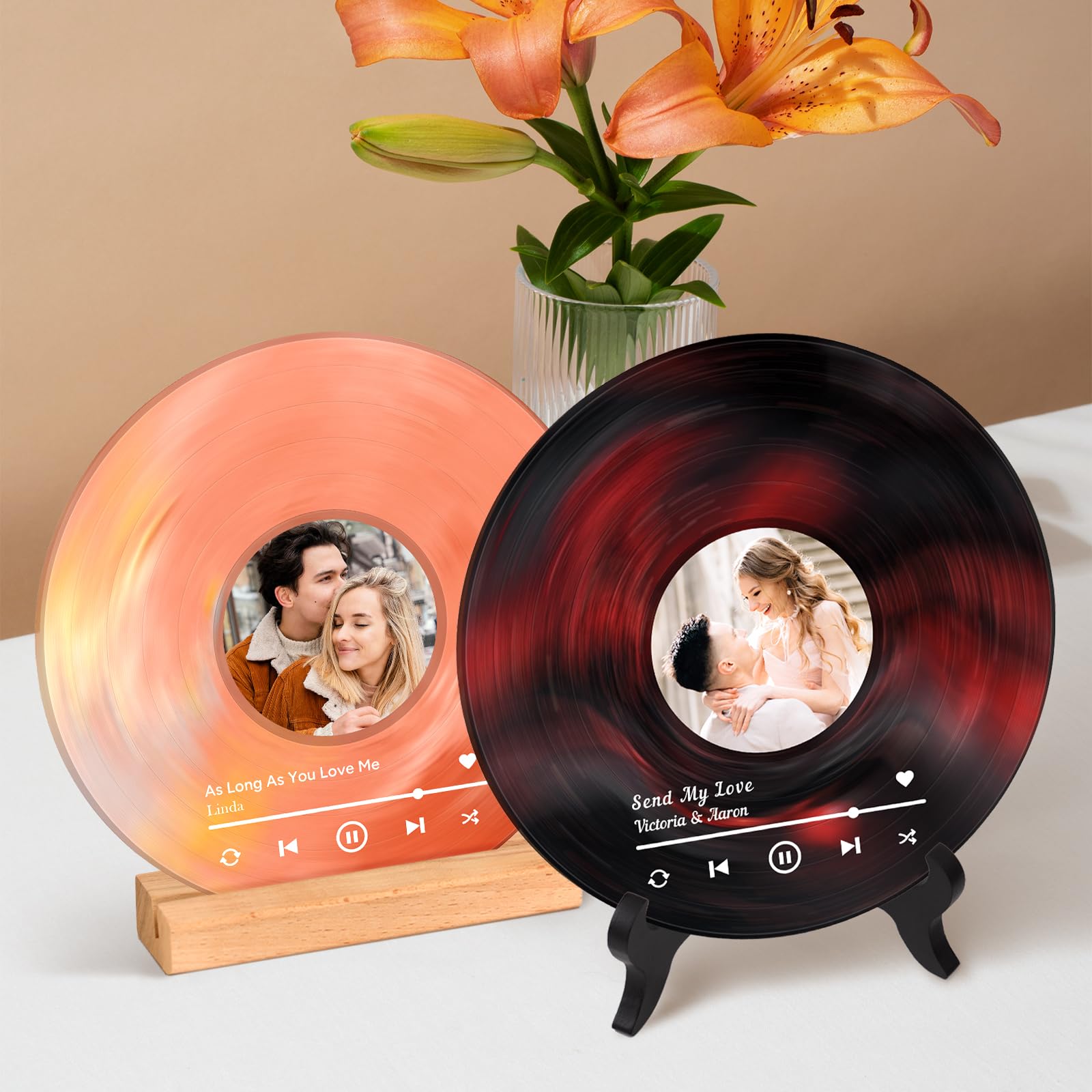 Personalized Vinyl Records For Birthdays Custom Label On Vinyl Signing