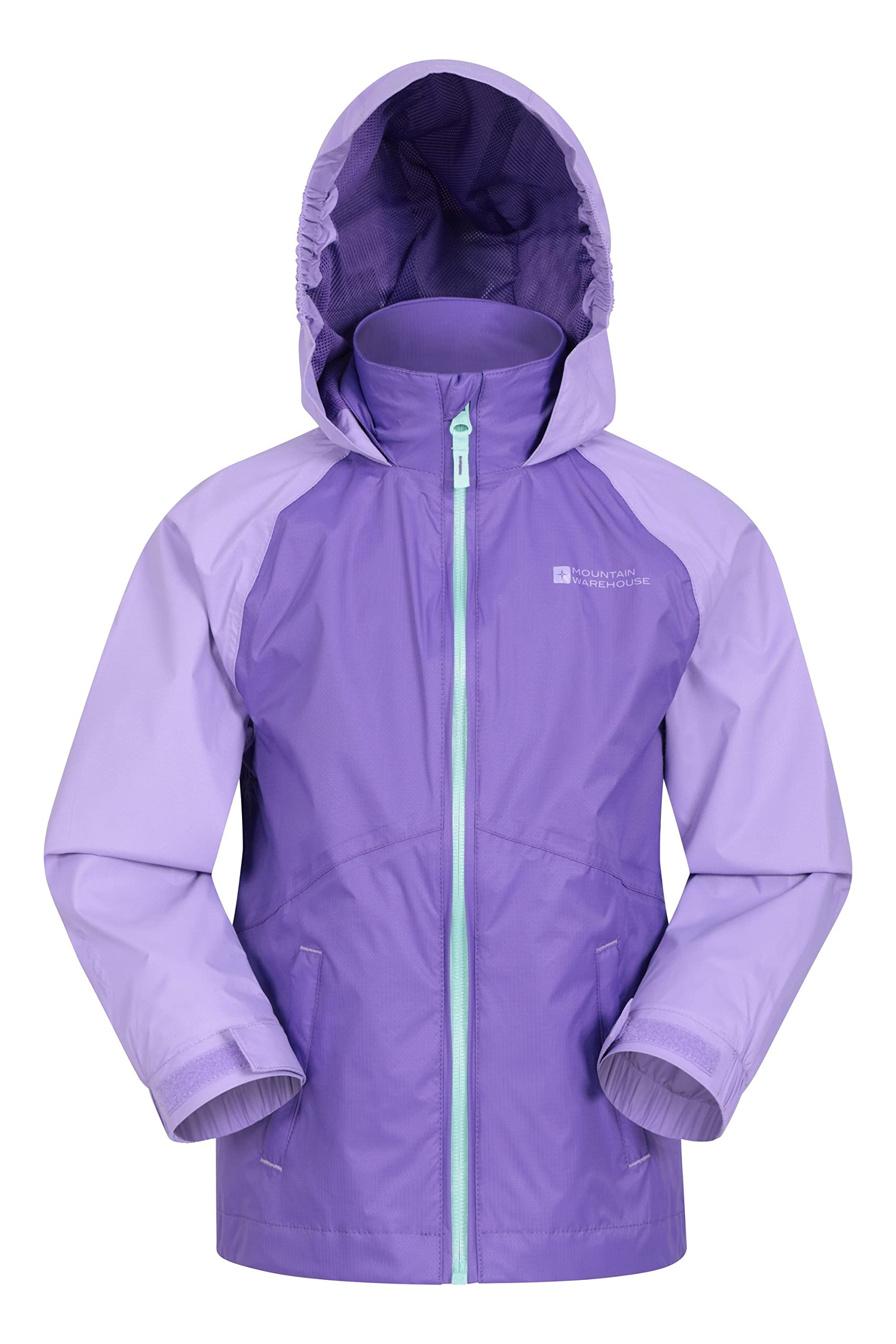 Mountain Warehouse Veste imperméable Torrent pour Enfant - Veste de Pluie à Coutures étanches, Poches zippées, Bretelles réglables - Printemps été