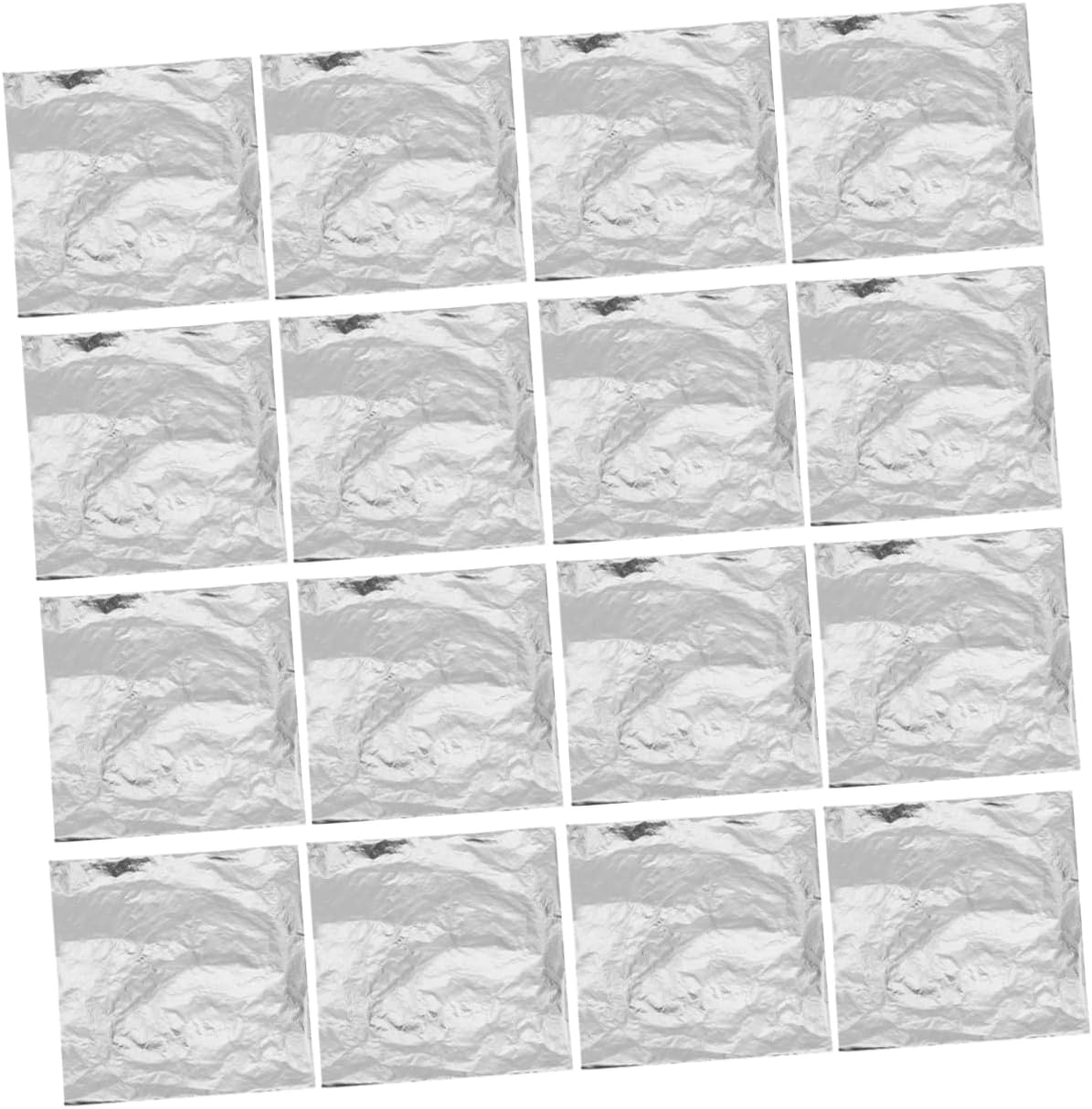 VILLFUL 150pcs Silver Foil Sheets for Crafting Decorative Arts and Projects Tear-Resistant Metallic Foil for Home Decoration and Furniture