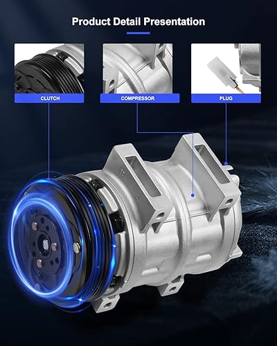 Miniatura 274 de ECCPP Compresor de CA 1997-2003 apto para Mitsubishi Montero Sport 3.0L 1999-2004 para Mitsubishi Montero Sport 3.5L Compresor de aire acondicionado