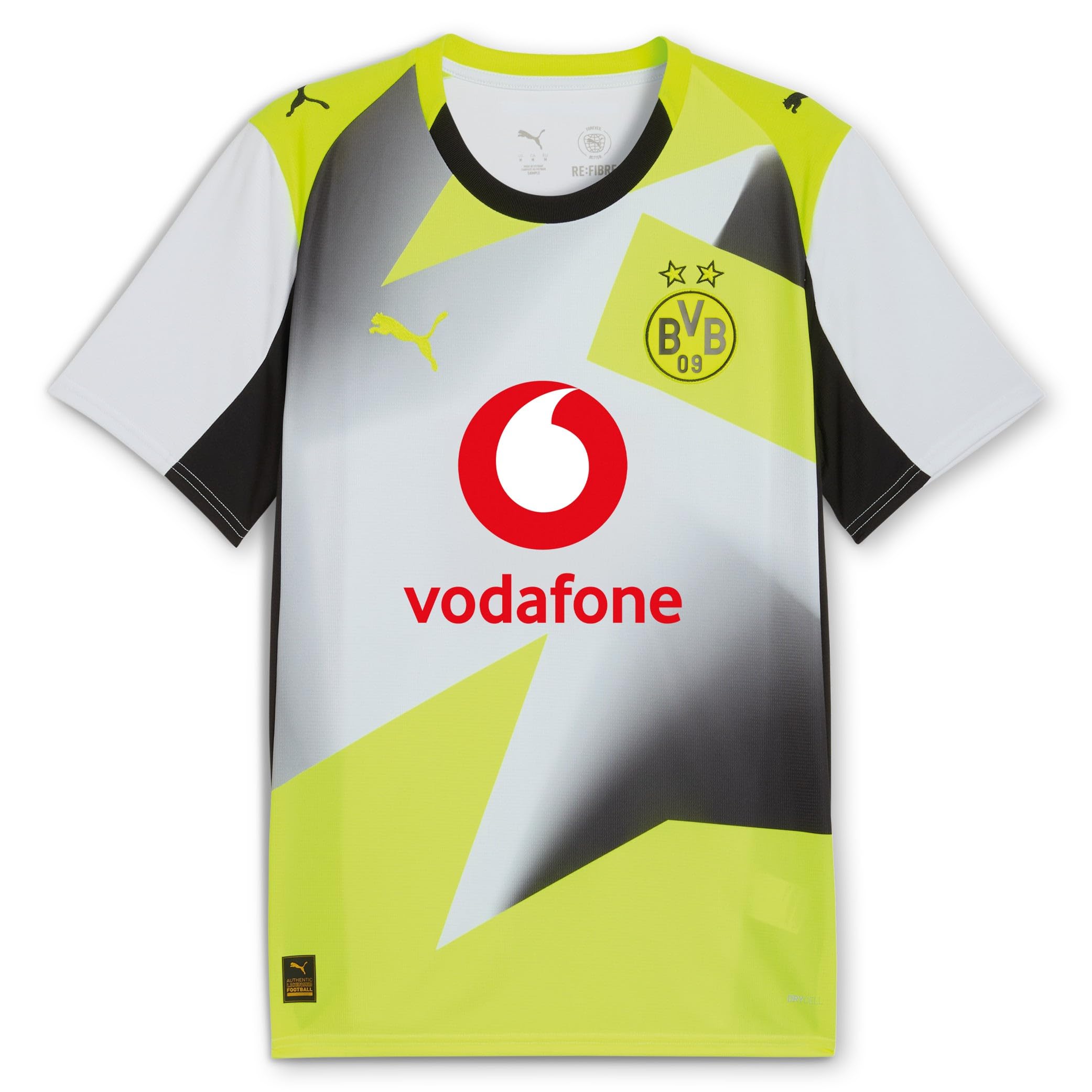 PUMA Away Jersey Replica with Sponsor Silver Mist-Yellow ALERT - M