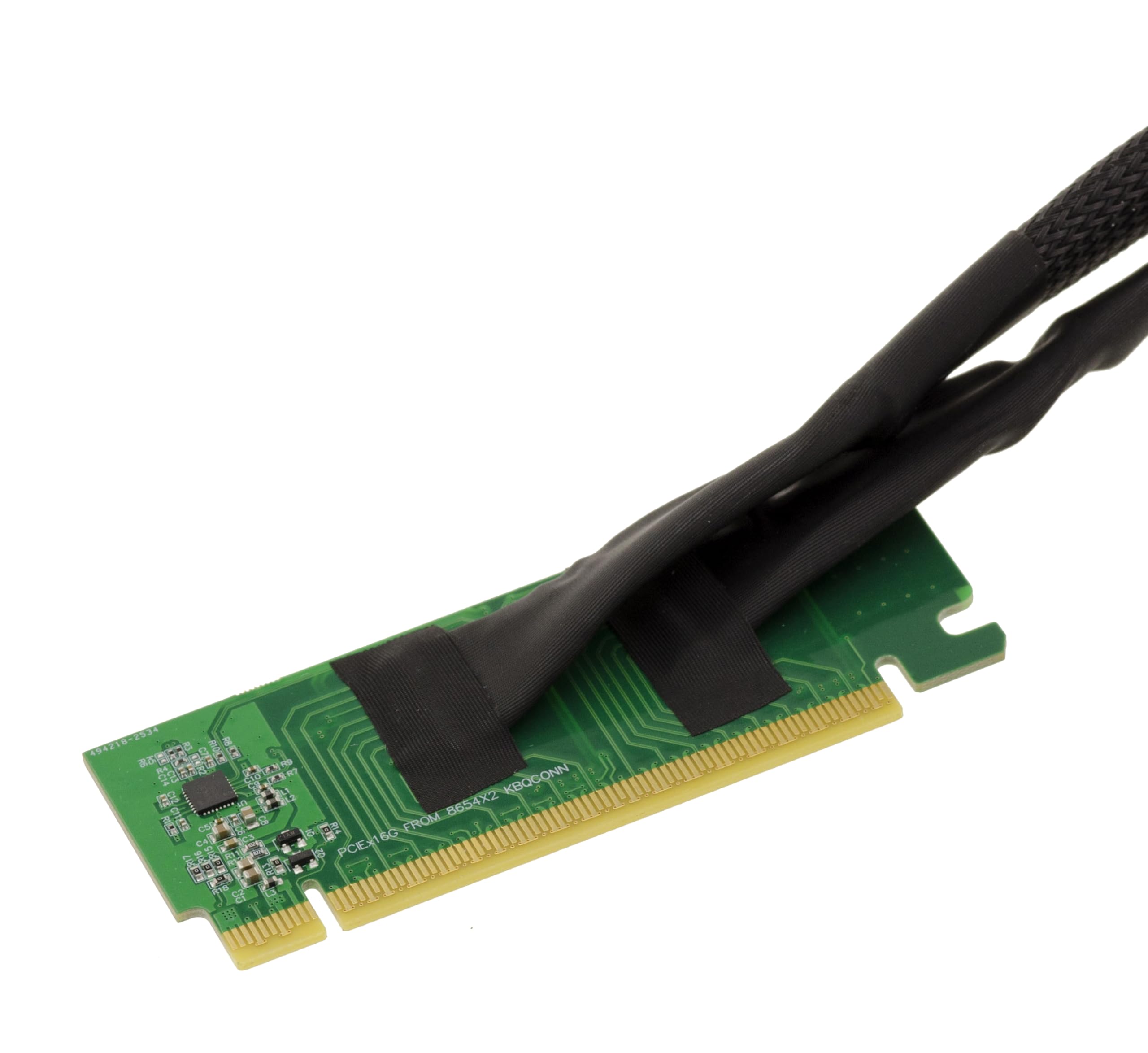 KALEA-INFORMATIQUE Cable d'extension duplicateur Riser PCIe Gen 4.0 x16 vers Bifurcation 2 Ports x8 débit 32 GB/s en Gen4