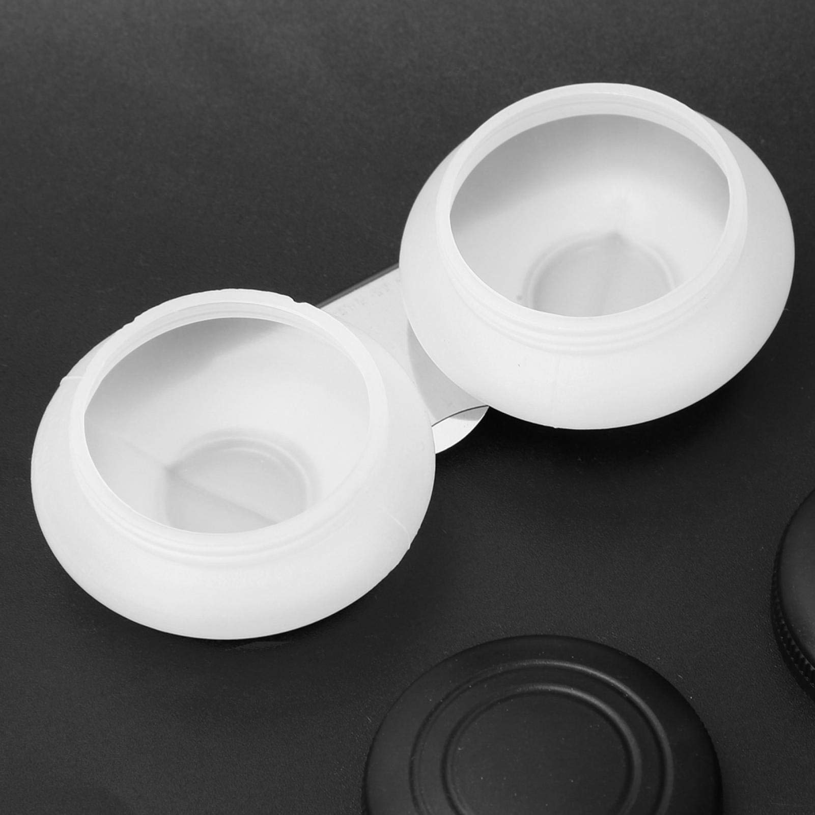 Tazza Doppia Per Pittura Ad Olio In Acciaio Inox - Doppio Mestolo Per Artisti - Tavolozza Professionale - Foto 5