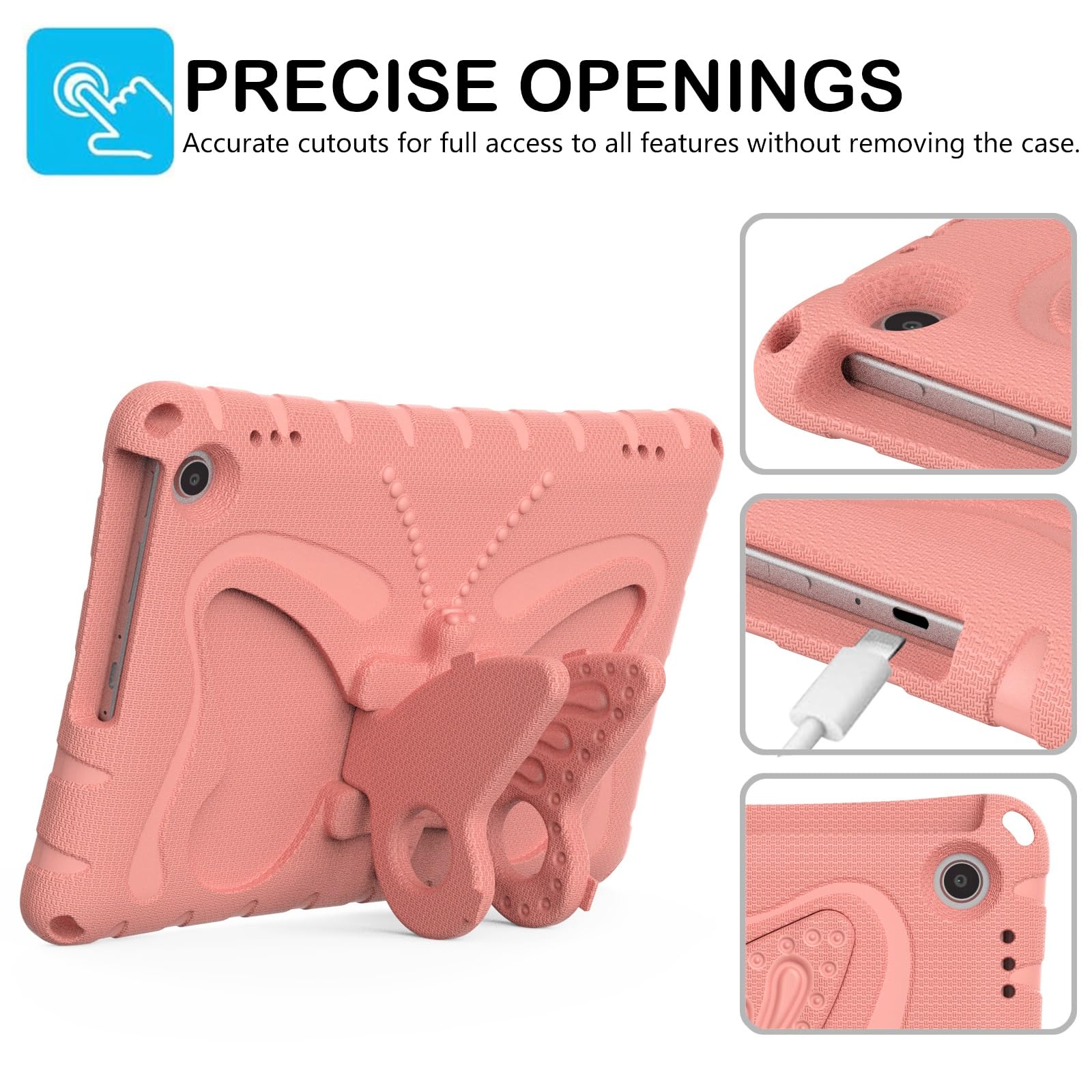 Pokrowiec na tablet Etui kompatybilne z etui na tablet Kindle Fire Max 11 (13. generacja, wydanie 2023), lekki tablet, wytrzymały, odporny na wstrząsy pokrowiec ochronny z pianki EVA z paskiem na rami