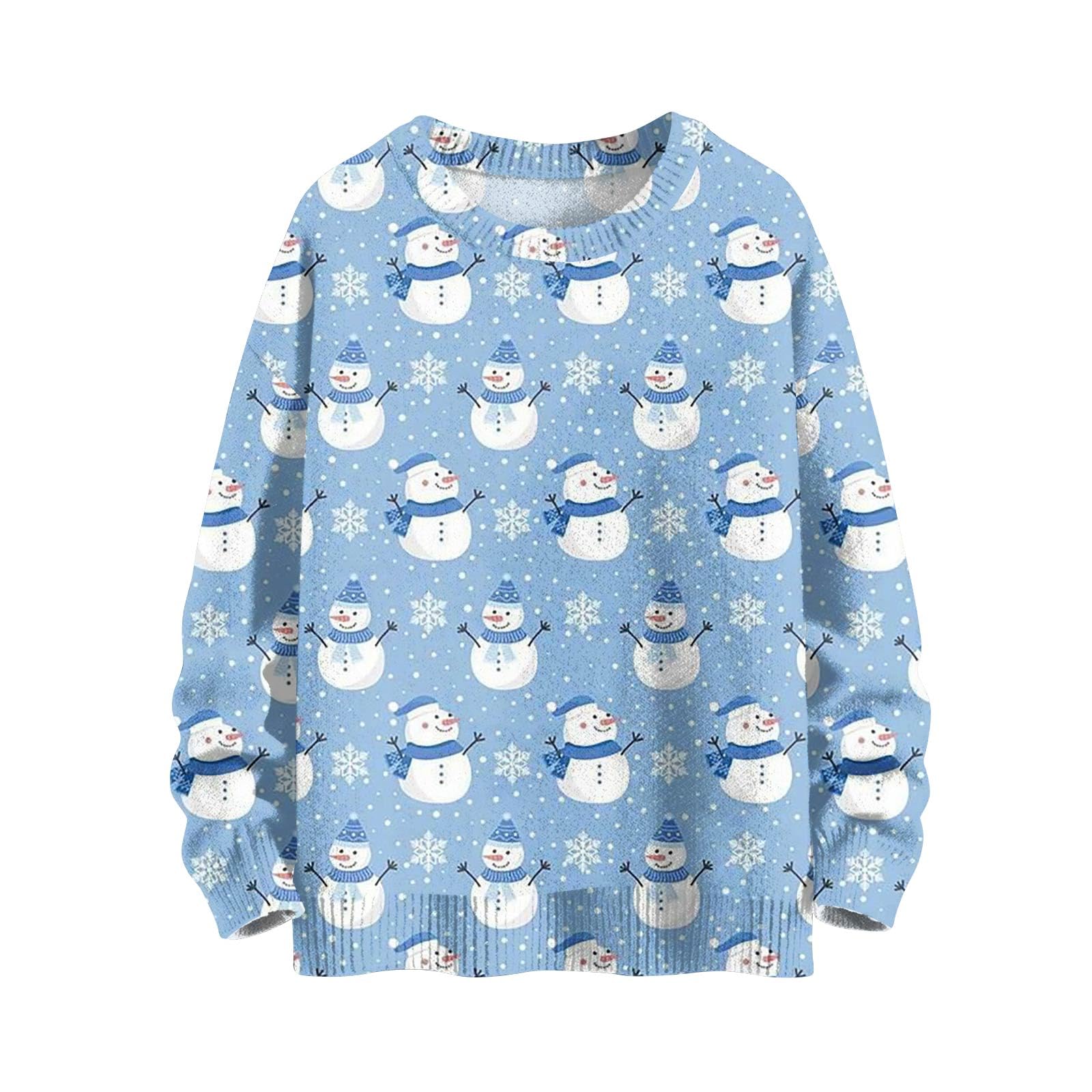Womens Funny Cardigan Winter Long Sleeve Christmas Tree Elk Santa Claus Xmas Button Knit Cardigan Sweater