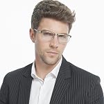 3-pack Reading Glasses for Men Blue Light Filtering Full Frame Metal Readers Anti Uv/Eye Strain/Glare (+2.5 Magnification Strength)