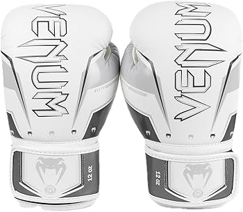 Venum Elite Evo ボクシンググローブ - グレー/ホワイト VENUM／ヴェナム ボクシンググローブ Elite Evo Boxing Gloves
