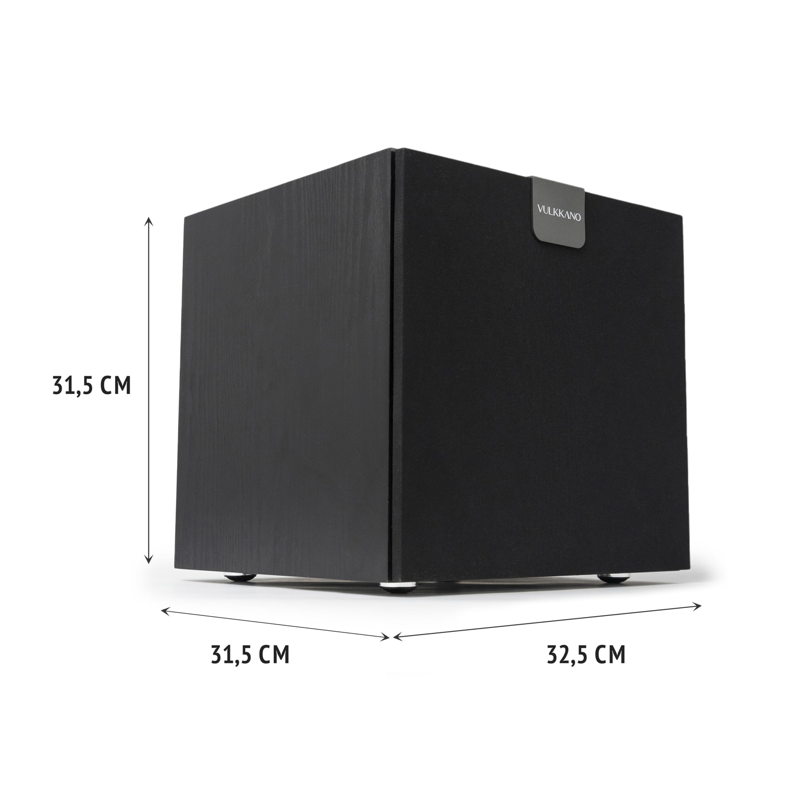 VULKKANO SUB10 Caisson de Basse de 10 Pouces, Fréquence 40Hz-200Hz, Subwoofer Actif