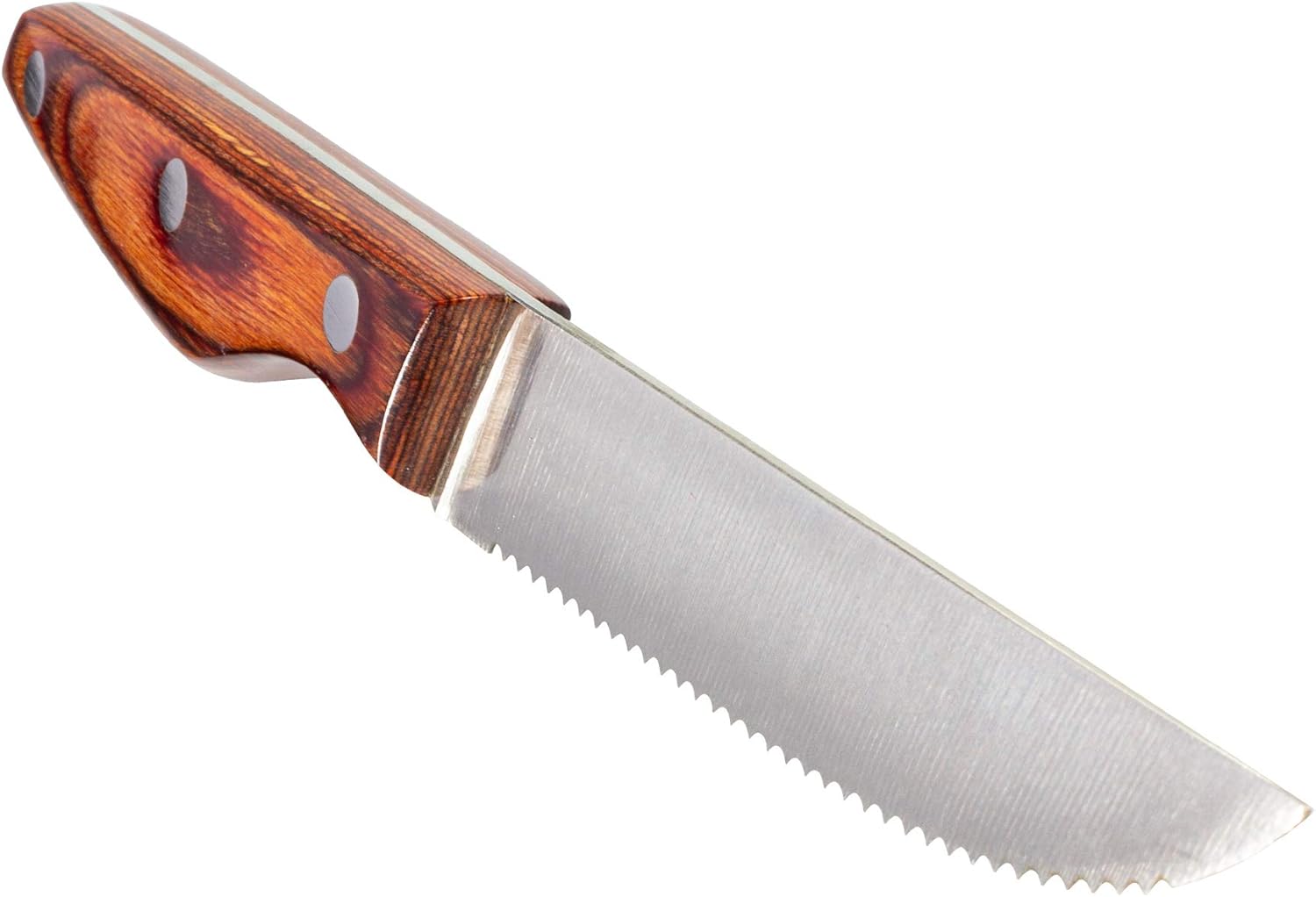 Professional 8-Piece German High Carbon Stainless Steel Steak Knife Set, Premium Full Tang Steak Knives with Pakkawood Handle: Kitchen & Dining