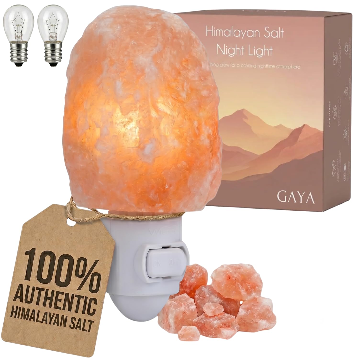GAYA Himalayan Salt Lamp Night Light