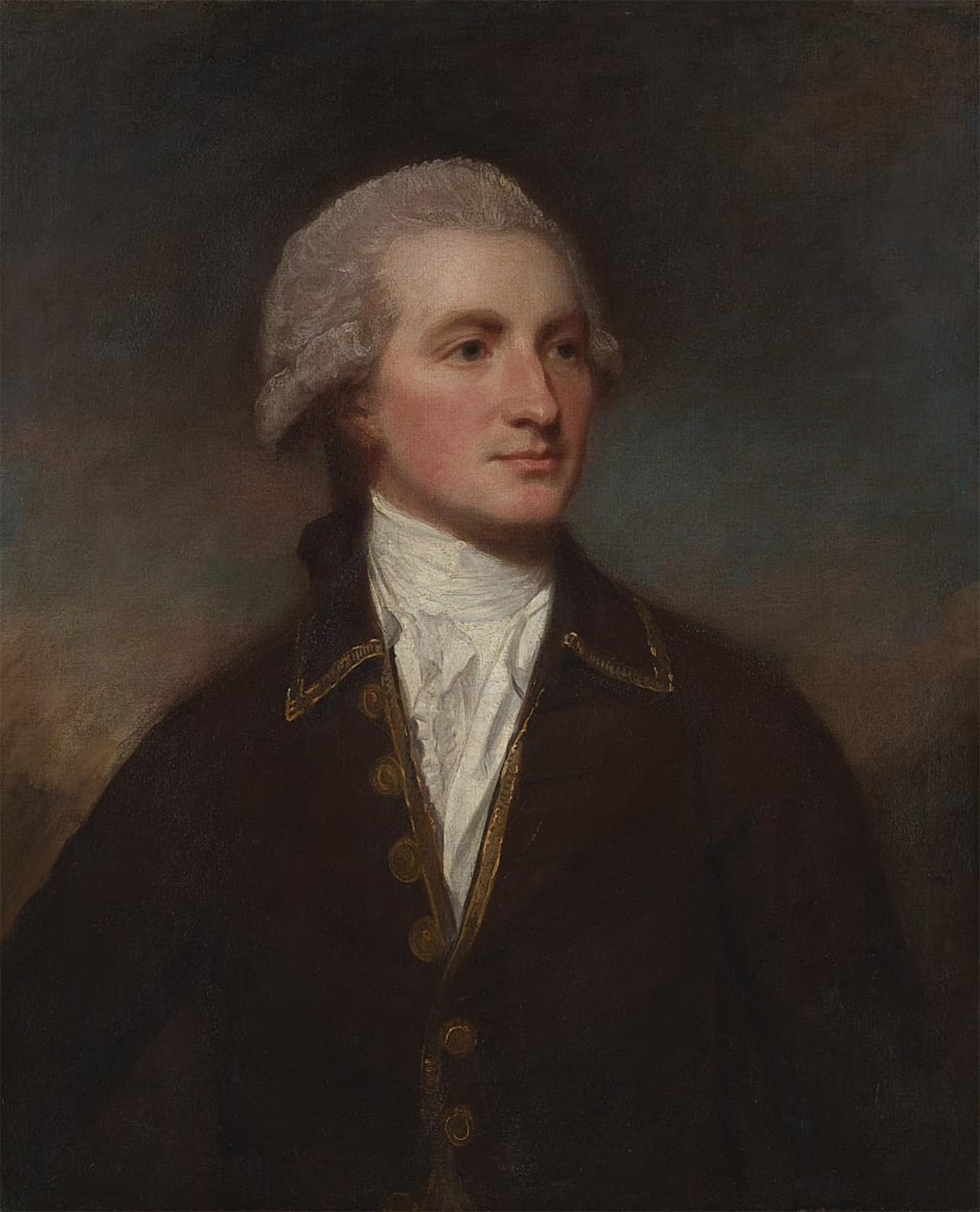 SERENDIPITP Retro Picture Poster Wall Art Pictures Painting Portrait of a Man by George Romney Wall Art Canvas Print for Wall Decor 60x90cm