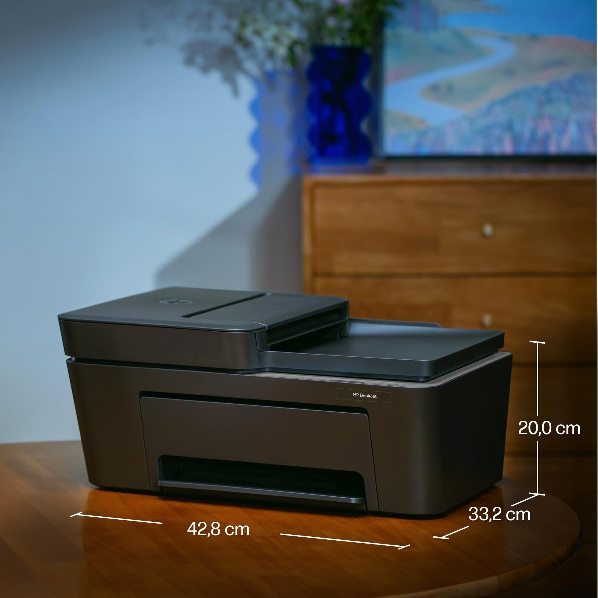 HP DeskJet 4320 A24HMB, Stampante Multifunzione a Getto d'Inchiostro A4 a Colori, Fronte e Retro Manuale, 8,5 ppm, Wi-Fi, ADF, 3 Mesi di Inchiostro Instant Ink Inclusi, Nera