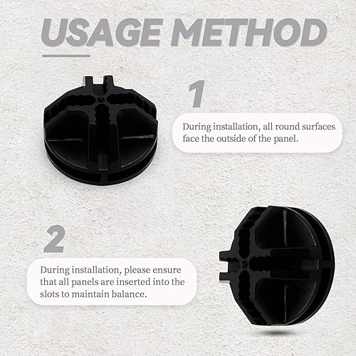 Miniatura 4 de Bonsicoky 32 conectores de plástico negro, conector de cubo de rejilla de alambre para organizador modular de almacenamiento de armario y unidad de