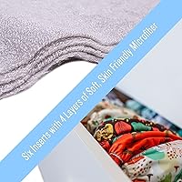 Vista 6 de Simple Being Pañales de tela reutilizables, doble refuerzo, talla única, lavables, suaves, absorbentes, impermeables, ecológicas, unisex, para bebé