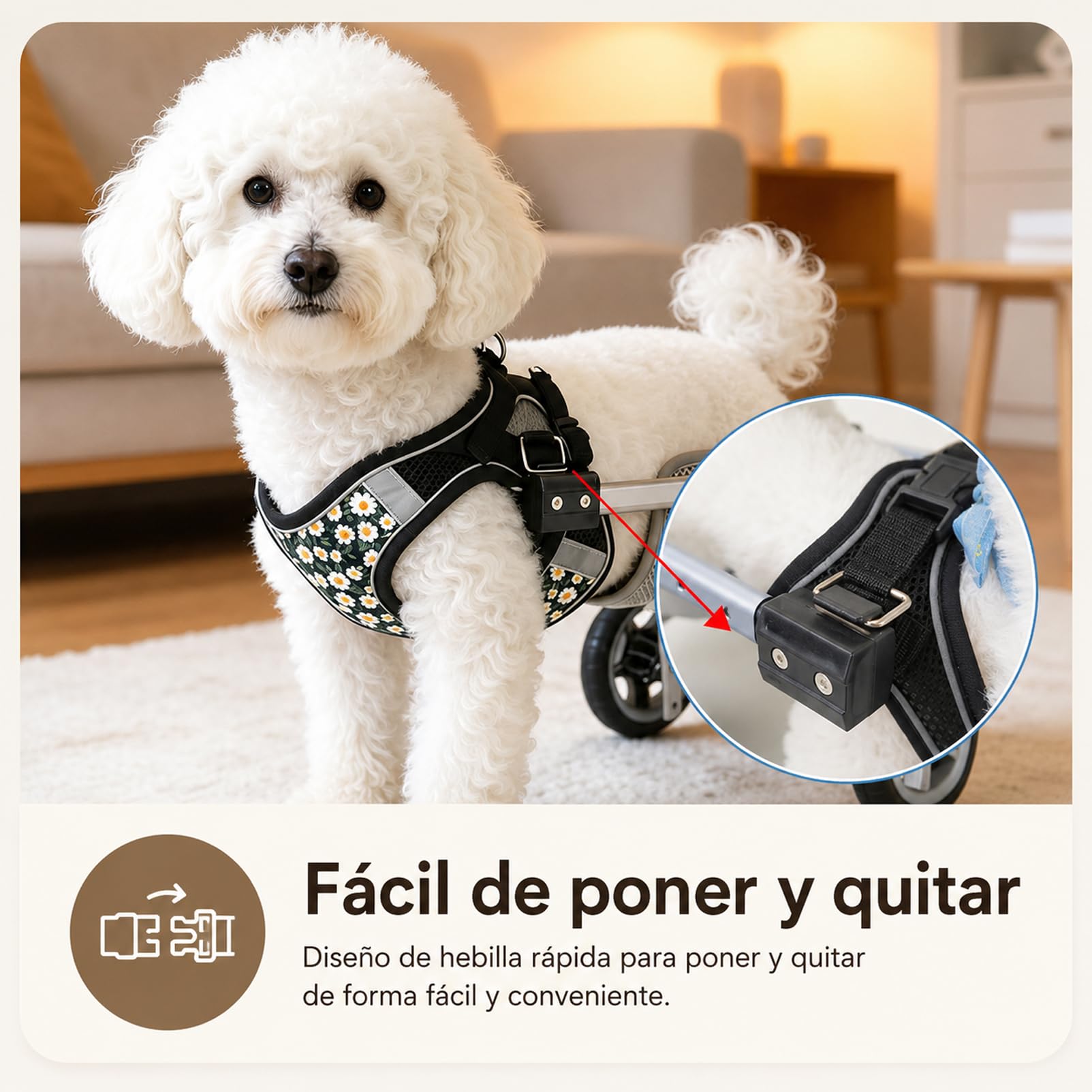 Silla De Ruedas Ajustable De 4 Ruedas Para Perros, Tanto Para Patas Delanteras Como Traseras. Ayuda Ligera De Movilidad Para Perros Lesionados, Discapacitados O Ancianos. Apta Para Razas Pequeñas Y Gr