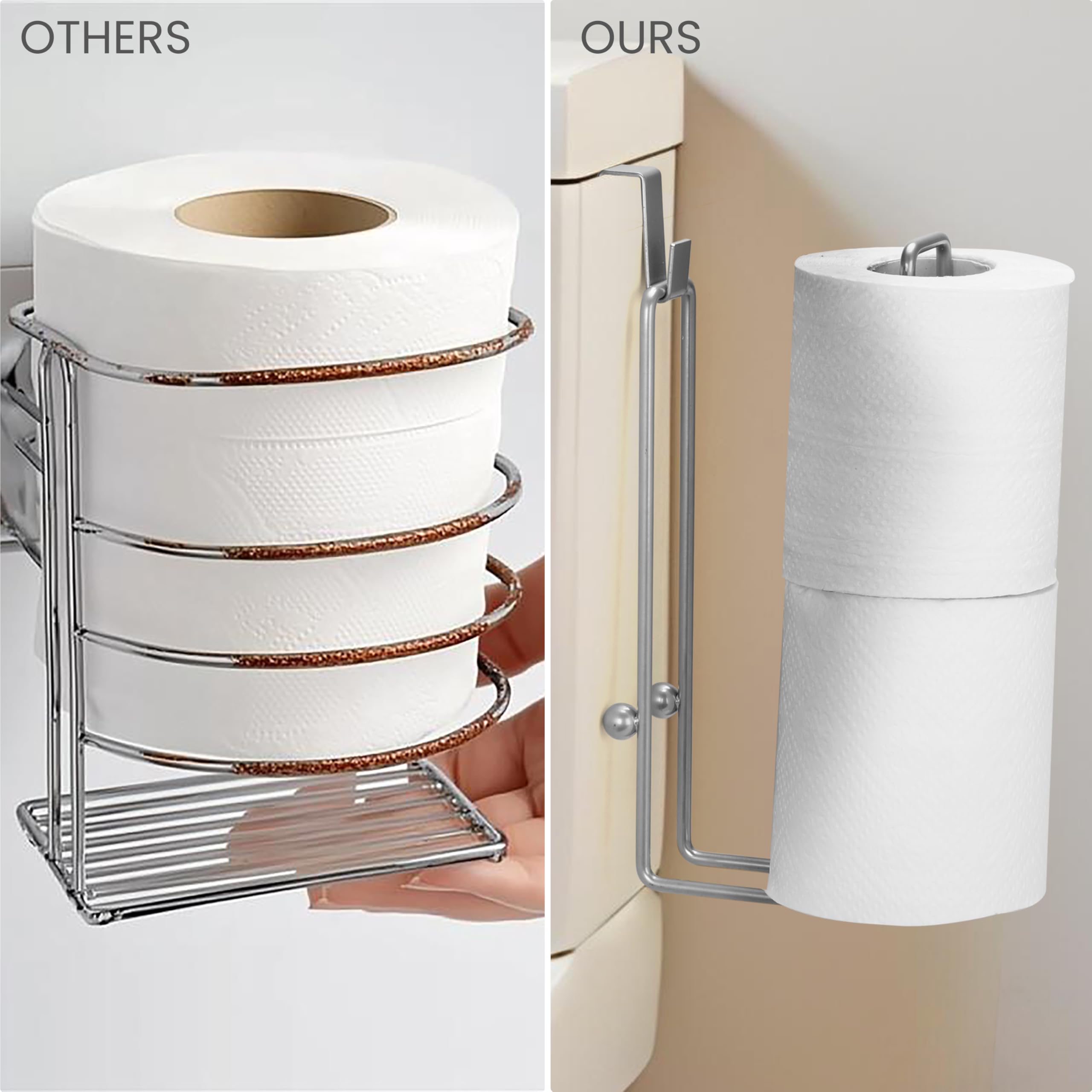 Porta Carta Igienica Pecora Nera In Metallo Per Bagno - Porta Rotoli Da Terra O Parete, Capacità 7/8 Rotoli, Design Simpatico Animale