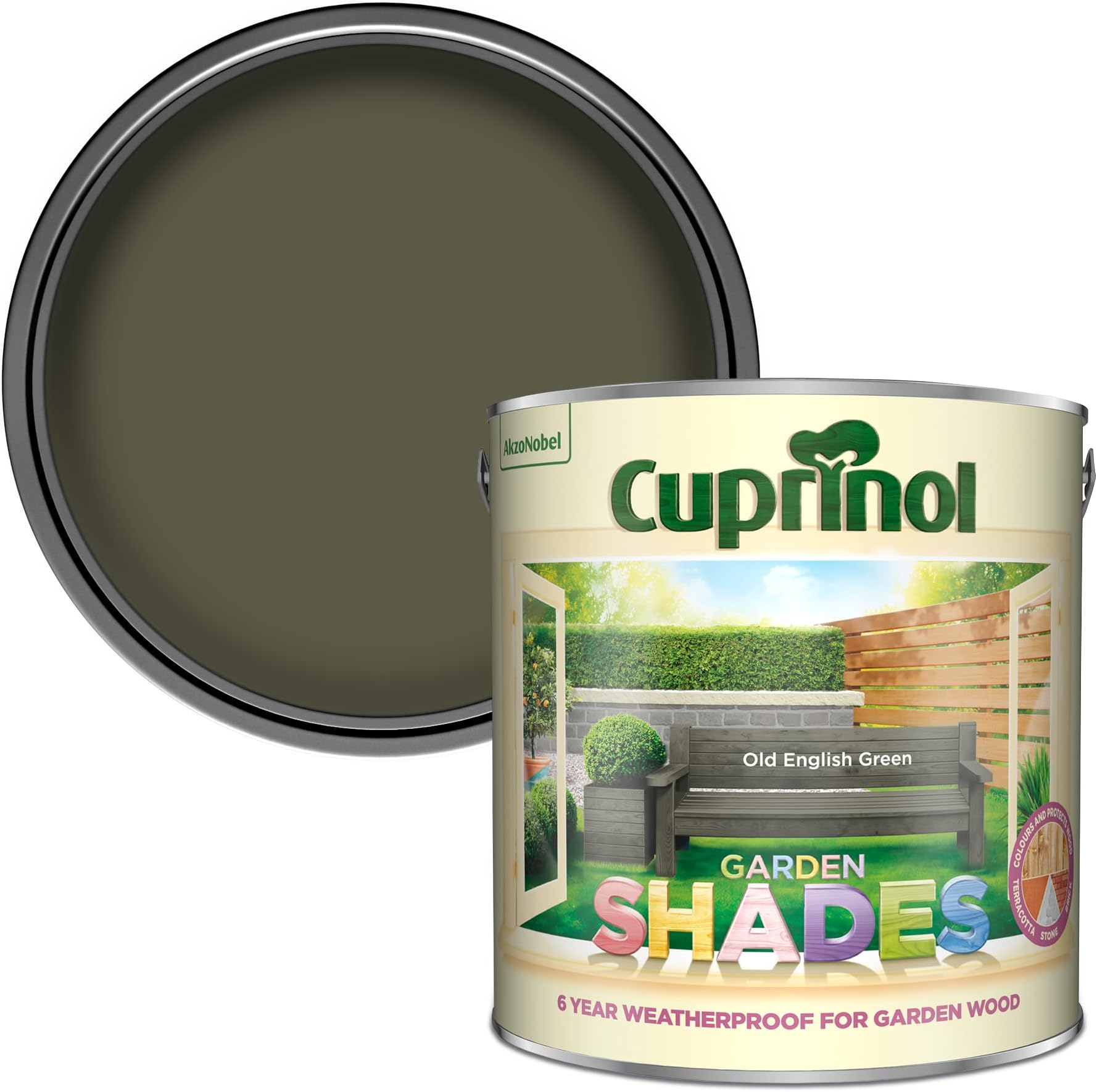 5092586 Garden Shades Exterior Woodcare, Old English Green