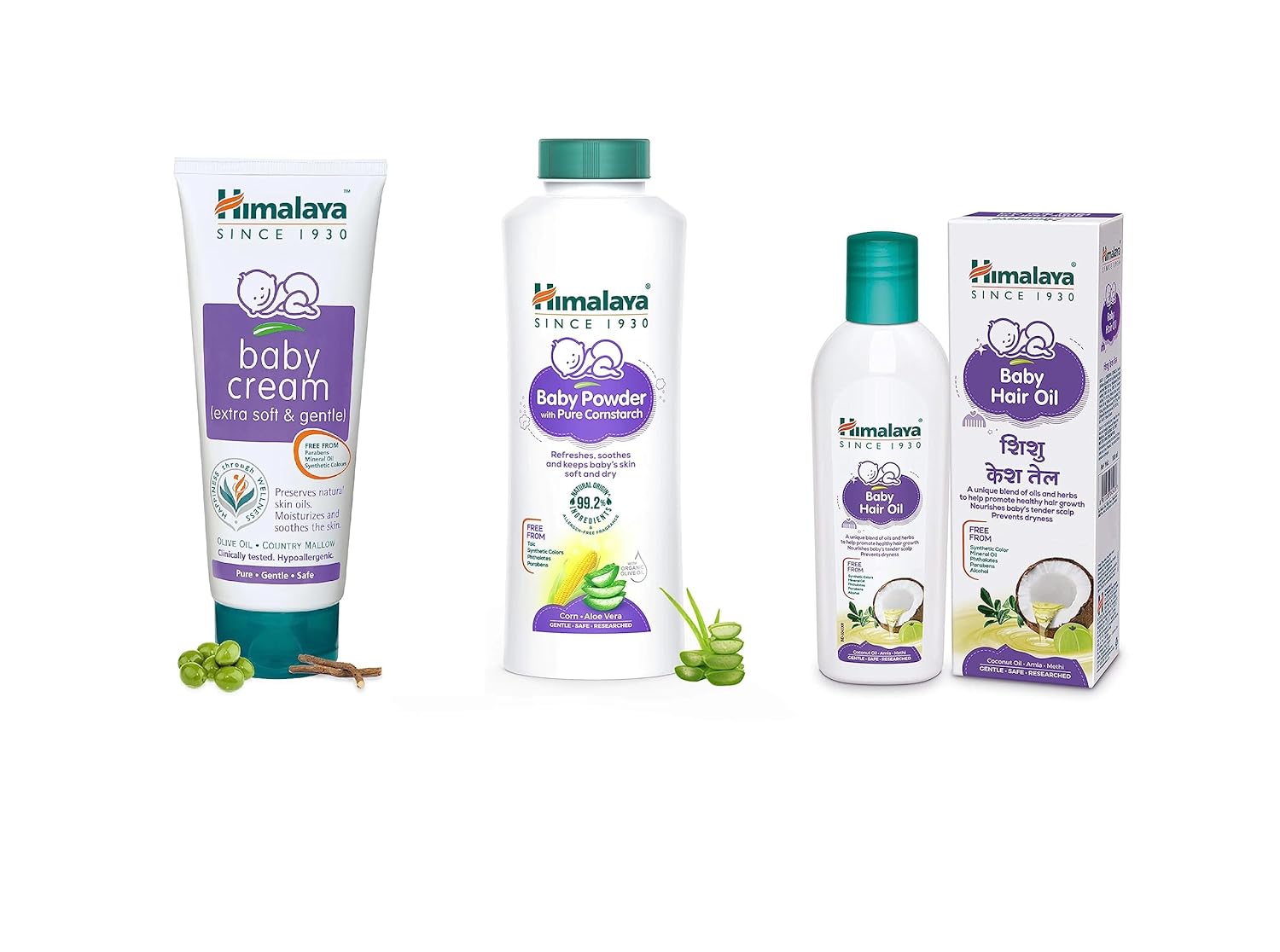 Himalaya Baby Powder With Pure Cornstarch for New Born Babies,100Gm and