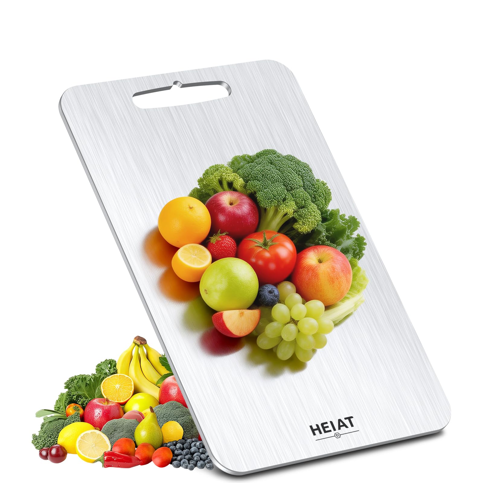 Titanium Cutting Board Double-Sided Chopping Boards for Raw &amp; Cooked Food Cutting Board &amp; Knife Sets(13"L x 8"W)