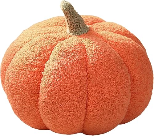 Miniatura 2 de Juguete de peluche esponjoso de calabaza de Halloween, almohada de calabaza, almohada decorativa en forma 3D de Acción de Gracias, suave y linda,