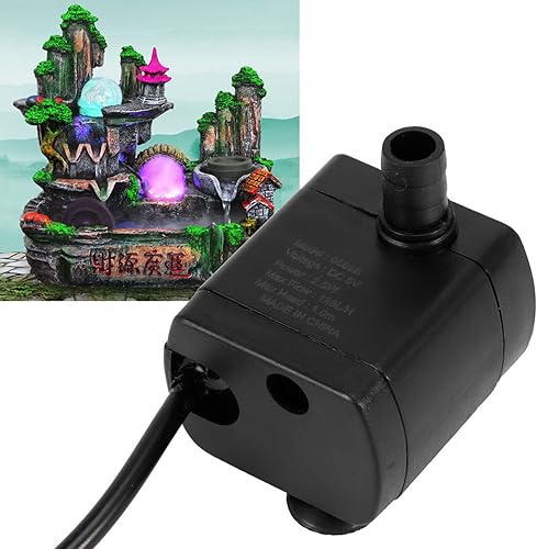 Miniatura 6 de Fydun Cable de bomba de agua de paisaje de micro fuente de interior hidropónico de 5 V para peces de estanque para hombres y mujeres
