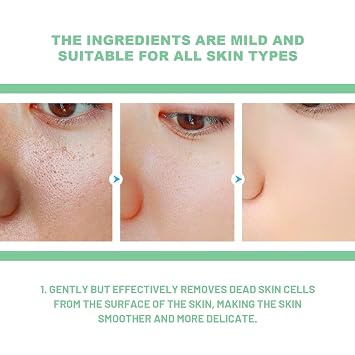 Purifying Exfoliating Gel, Gentle Facial Exfoliating Gel Deep Cleansing for All Skin Types
