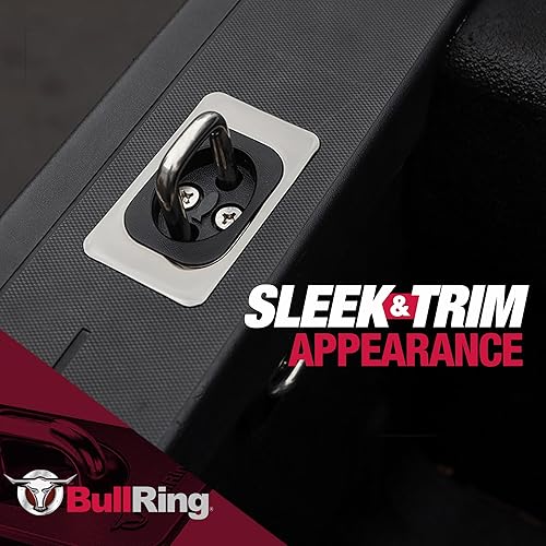 Miniatura 6 de Bull Ring Anclajes retráctiles de amarre para caja de camioneta Chevy Silverado 2014-2024, GMC Sierra 2014-2024, GMC Sierra 2014-2024, requiere