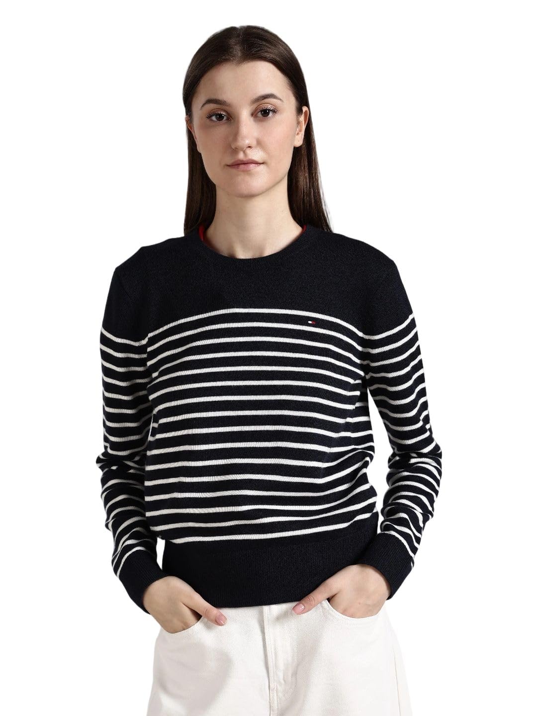 tommy hilfiger Regular fit Acrylic Crew Neck Sweater-picture-45