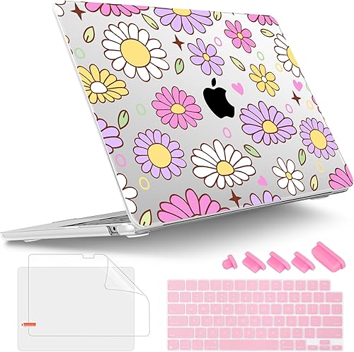 Miniatura 30 de Tuiklol Funda rígida para MacBook Air 2026, 2025, 2024, 2023, modelo M5, A3448, M4, A3241, M3, A3114, M2, A2941, funda rígida para MacBook de 15.3