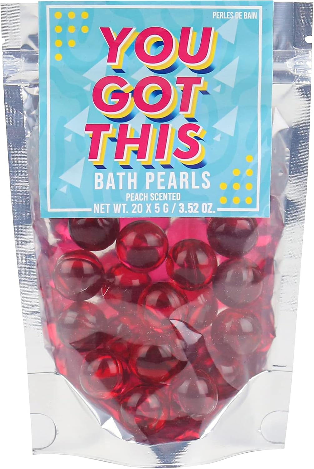 Gift Republic Bath Pearls You Got This 20-Pack Peach Scent