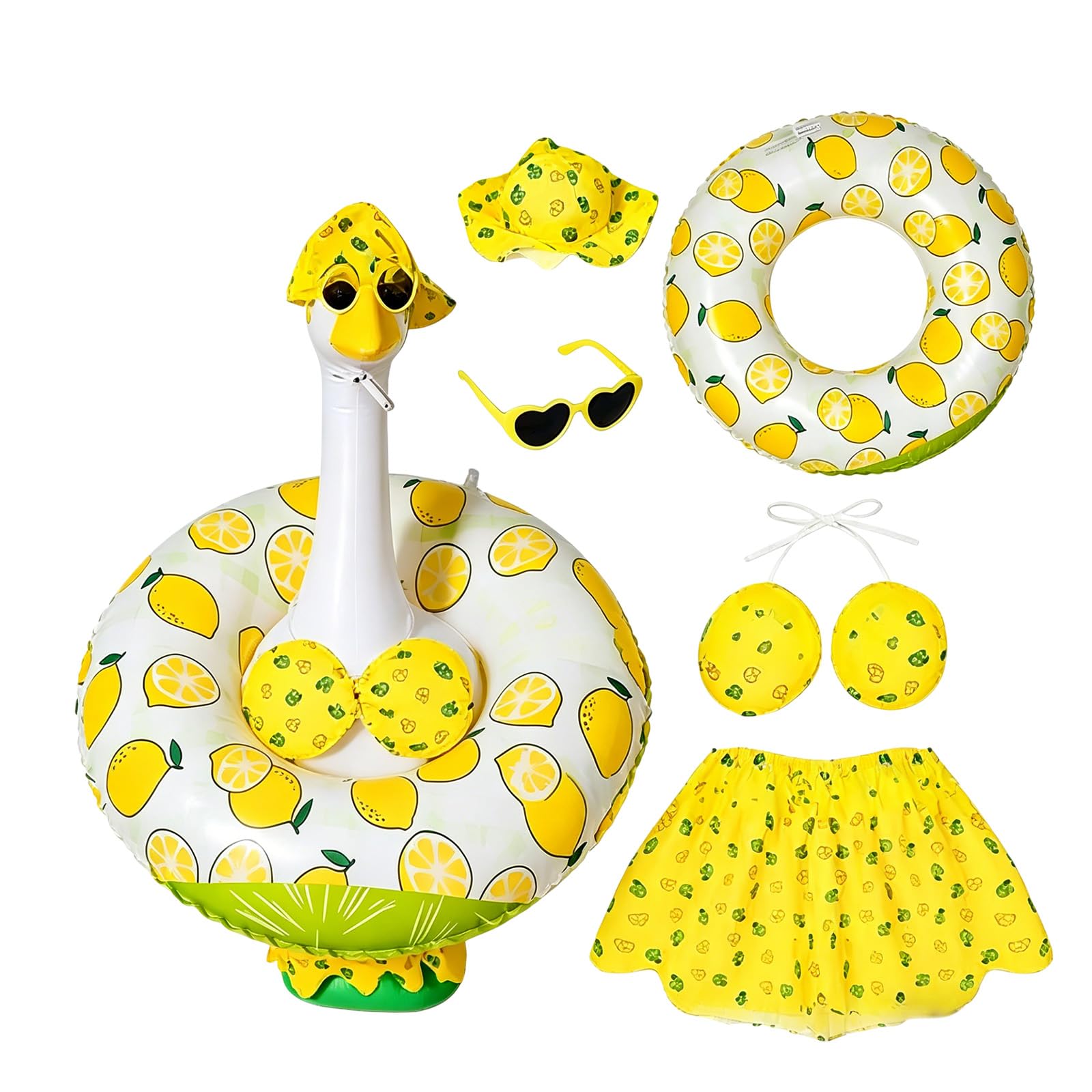 Kalttoy Humorous Warm Weather Themed Garment for Porch Bird Figures Measuring 23 Inches Height Enhances Outdoor Decor Waterproof Waterfowl Attire