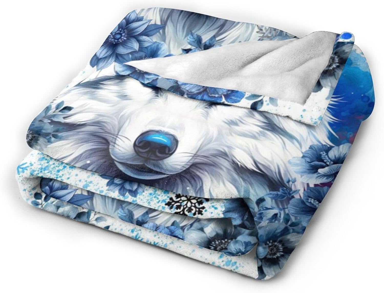 Wolf Blanket 40" x 50", Cute Wolves Themed Design Blankets for Kids Girls Boys, Soft Cozy Lightweight Flannel Throw for Lap Chair Sofa - Image 5