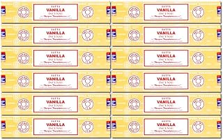 Satya Nag Champa Vanilla Incense Sticks, 12packs x 15grams