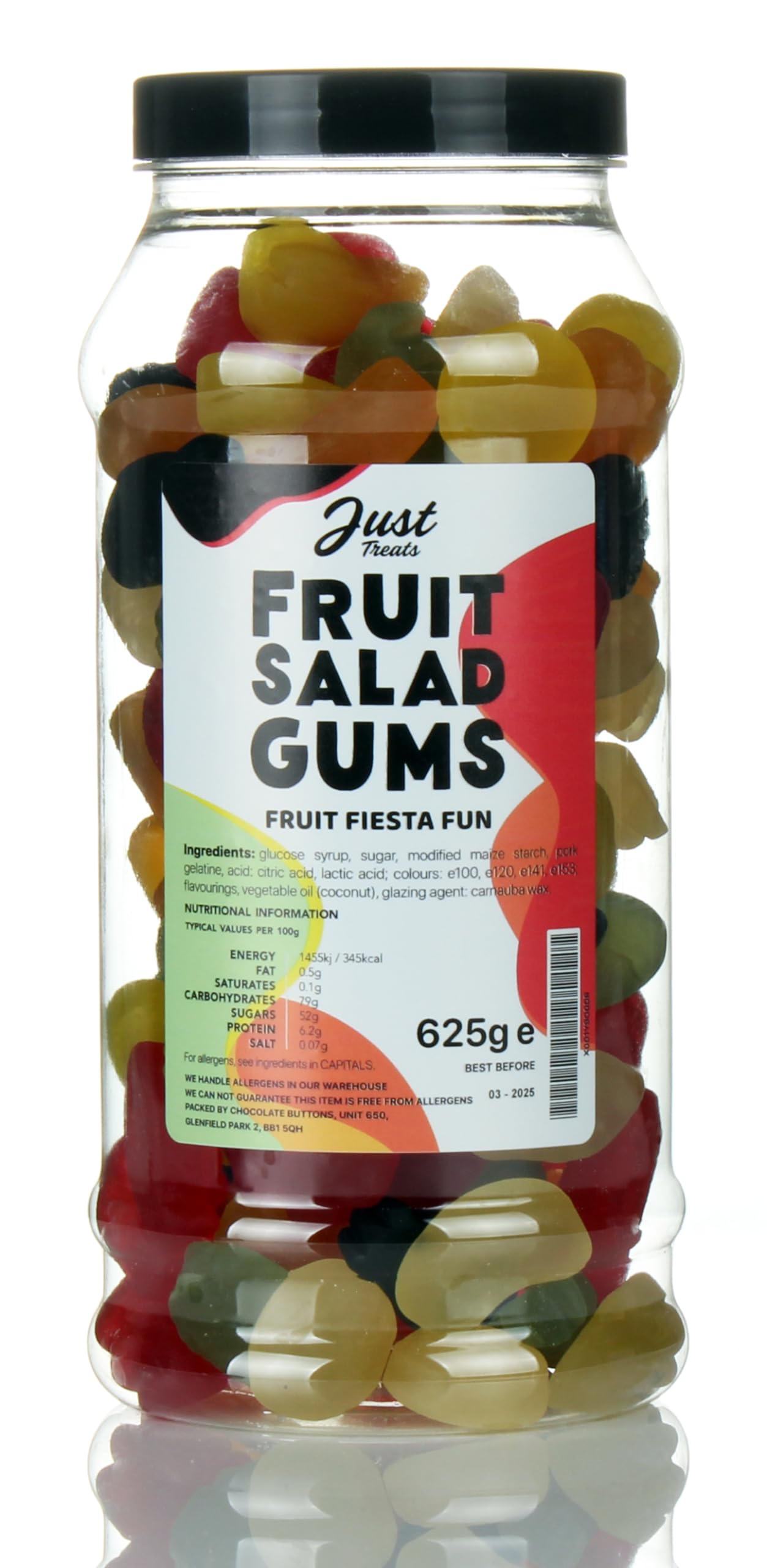 Just Treats Fruit Salad Gums Gift Jar