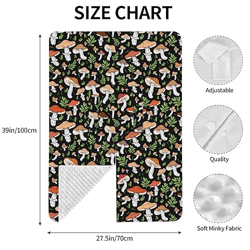 Miniatura 5 de Cubierta de toldo de asiento de coche de bebé de hongos regalo de ducha multiuso, cubierta de enfermería para mamá cubiertas de lactancia, artículos