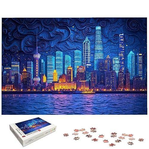 �j���[���[�N �p�Y�� 1000�s�[�X�A��l���� �ؐ� 1000�s�[�X �W�O�\�[�p�Y�� (75x50cm)�A���i Puzzle ����������t���ADIY ��l���� ��� ���� �Ƒ��Ŋy���߂��肪���̂���Q�[���A�C���e���A�A�M�t�g�ɍœK�AHome Deco