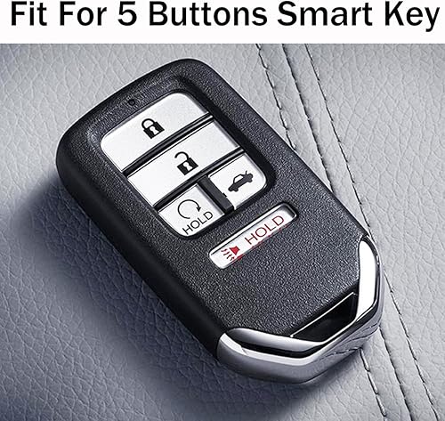 Miniatura 2 de Coolbestda - Estuche de de silicona para llave de automóvil para la llave inteligente de 5 botones de apertura a control remoto de Honda Civic
