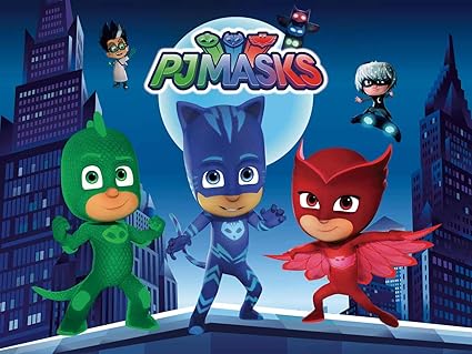 Amazon Com Pj Masks Telon De Fondo Super City Temado Fotografia Heroe Para Bebe Ninos Feliz Cumpleanos Decoracion De La Fiesta De Postre Mesa De Bebe Ducha Suministros Foto Fondo Banner Stand
