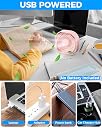 RJVW 4 Inch Small USB Desk Fan, 3-Speed & 360°Rotatable Cooling Fan gallery image