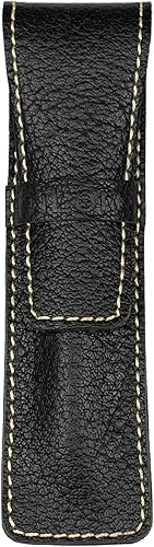 Miniatura 10 de Soporte para bolígrafo de cuero grueso de búfalo de grano completo, color rojo búfalo