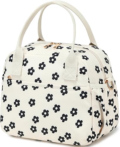 Miniatura 28 de CAMTOP Lonchera para mujer, bolsa de almuerzo aislada, lonchera con hielera térmica, a prueba de fugas, con diseño acolchado, bolsa de almuerzo Todo