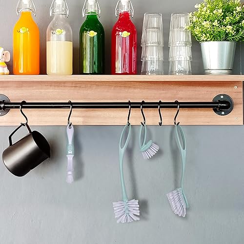 Miniatura 2 de Perastra Juego de cepillos para platos con asa juego de cepillos para platos de cocina juego de 4 cepillos de limpieza de cocina para macetas y