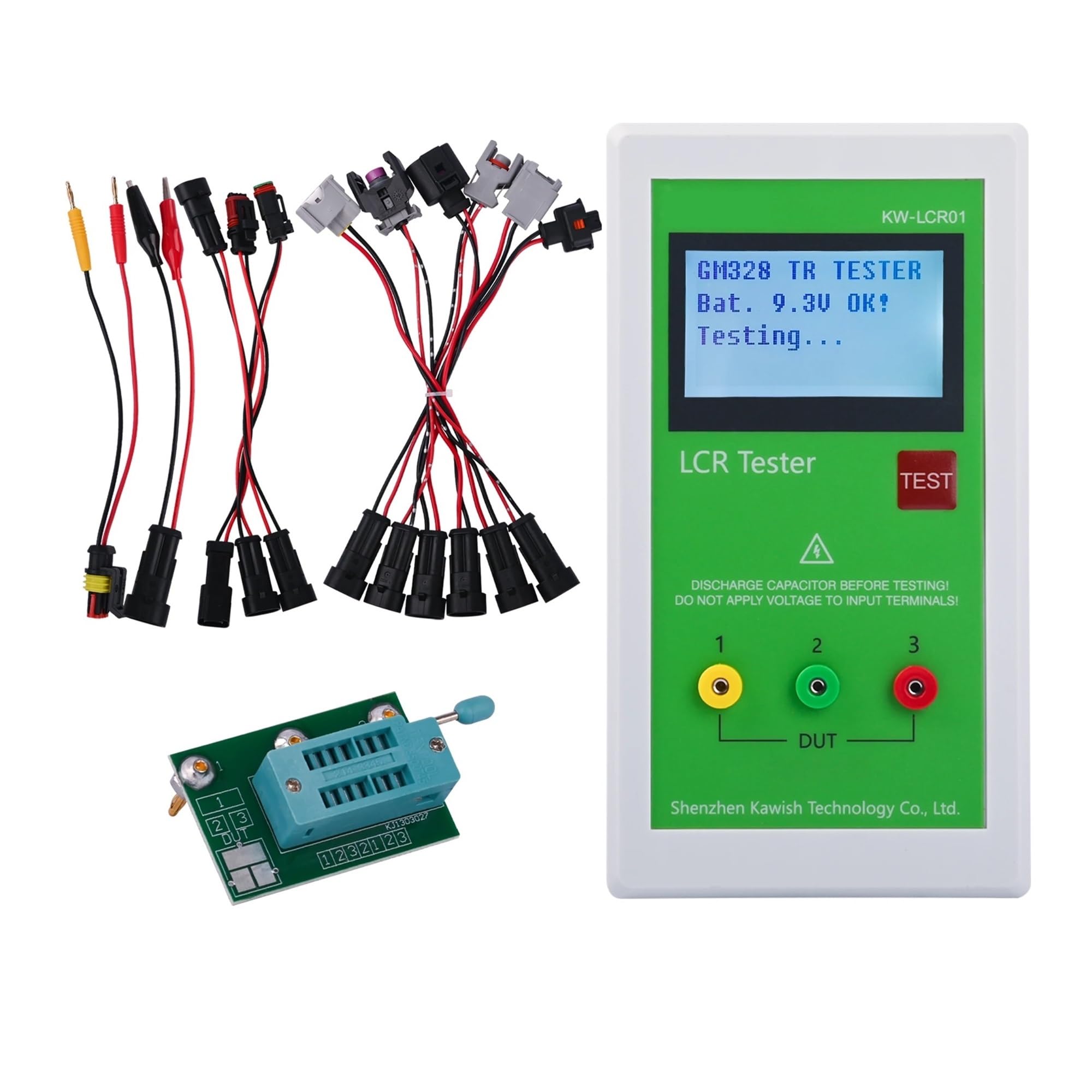 Medidor LCR Probador de resistencia, capacitancia e inductancia LCR01 TL-200 TR LCR con batería incorporada, comprobador inyectores piezoeléctricos Common Rail diésel