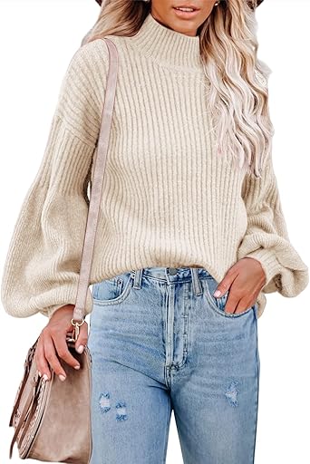saodimallsu turtleneck oversized sweater
